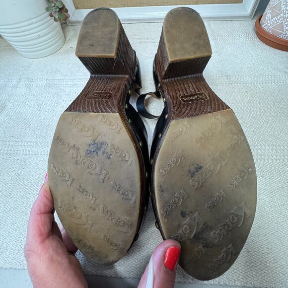 Korks by Kork Ease Women's Size 11 Boho Platform Black Leather - Picture 4 of 8